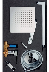 Sen tắm âm tường vuông 20cm I Crolla 10256