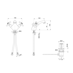 Vòi chậu lavabo I Crolla Cherie 1864CR