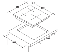 Bếp từ Rosieres RISD3BC
