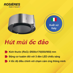 Hút mùi ốc đảo Rosieres RDL910IN