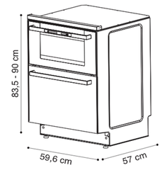 Duo lò nướng kết hợp máy rửa bát R2IN1X
