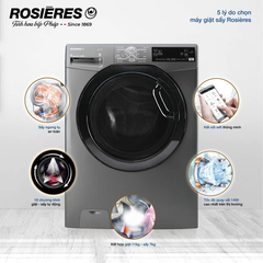 Máy giặt sấy kết hợp Rosieres 11kg RILSW4117TAHBR-4