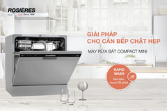 Máy rửa chén bát mini Rosieres 8 bộ RDCP 8S-04