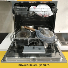 Máy rửa chén bát mini Rosieres 8 bộ RDCP 8S-04