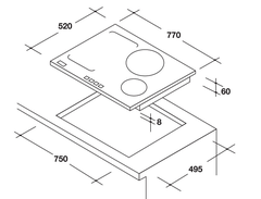 Bếp từ Rosieres RFI802