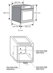 Lò nướng nhiệt phân Rosieres RF697ZIN/E