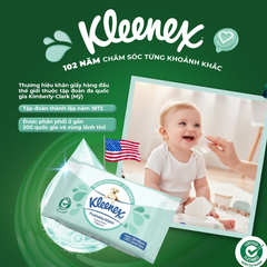 Khăn Giấy Ướt Kleenex Tự Phân Huỷ Gói 36 tờ