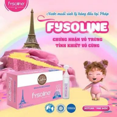 *Nước muối sinh lý Fysoline Gifrer - Vệ sinh mắt , mũi , miệng cho bé fysoline vàng & hồng