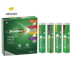 Berocca tuýp 15 viên bổ sung vitamin tăng năng lượng, sức đề kháng của Úc