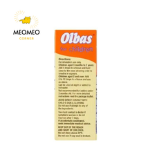 Tinh dầu Olbas chống cảm cúm,ho, nghẹt mũi cho bé 10ml