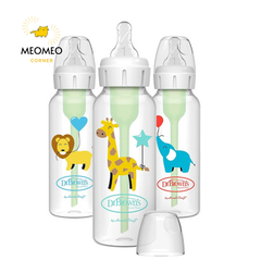 Bình sữa Dr. Brown cổ hẹp 120ml/250ml [Tuỳ Chọn Núm]