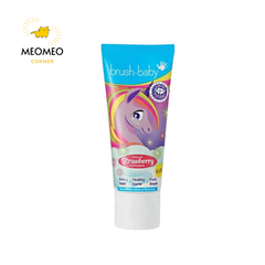 Kem đánh răng Brush Baby có  Fluoride cho bé từ 6 tháng tuổi 50ml