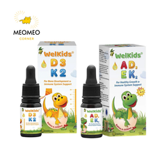 Vitamin Welkids D3K2 / ADEK dạng giọt 10ml cho bé D3 K2 K2D3