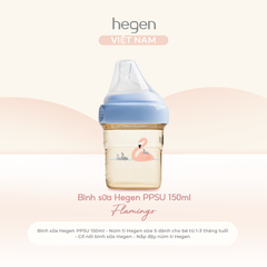 [FULLBOX] Bình sữa PPSU hoạ tiết Hegen