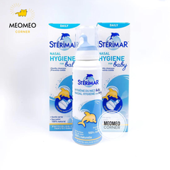 Xịt muối biển cá heo vàng và cá heo cam cho bé Sterimar của Pháp 100ml