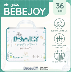Tã Bỉm BebeJoy Hàn Quốc dán/ Quần NB50 S42 M40 M38 L36 XL34 XXL32 Chính hãng thấm hút cực nhanh, chống tràn,siêu mềm mịn