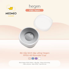 Bộ nắp bình tập uống Hegen PPSU All Rounder Cup