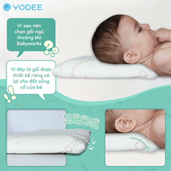 Gối ngủ Babyworks thoáng khí mềm mại cho bé