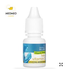 Vitamin D Organic Mommy's Bliss D3 hữu cơ 400IU Cho Bé Từ Sơ Sinh, 3.24ml