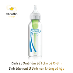 Bình sữa PP Dr.Brown's Option Plus cổ hẹp