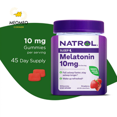 Kẹo ngủ Natrol Melatonin 10mg Mỹ Kẹo dẻo Natrol Gummies 90 viên