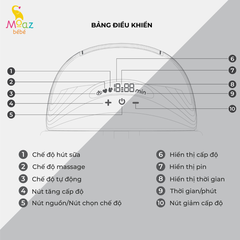 Máy hút sữa không dây Moaz Bebe MB-052