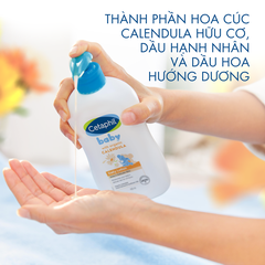 Dưỡng ẩm Cetaphil Baby With Organic Calendula hoa cúc hữu cơ cho bé 400ml