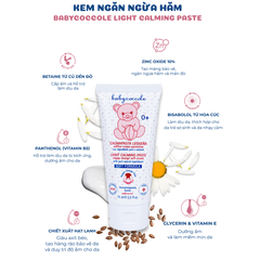 Kem ngăn ngừa hăm BabyCoccole LIGHT CALMING PASTE 75ml