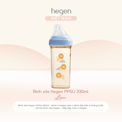 [FULLBOX] Bình sữa PPSU hoạ tiết Hegen