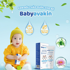 Kem bôi da cho bé Babyavakin dịu muỗi đốt, rôm sảy, mẩn ngứa, dưỡng ẩm cho trẻ sơ sinh 20g