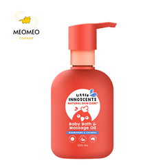 Dầu tắm và massage oil cho bé từ sơ sinh Little Innoscents 250ml