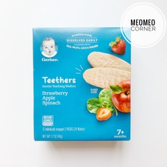 [Date xa] Bánh ăn dặm Gerber Teethers Mỹ cho bé 7m+ Teether