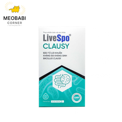 Bào Tử Lợi Khuẩn Kháng Đa Kháng Sinh LiveSpo CLAUSY – Bacillus clausii 2 Tỷ/Ống 5ml