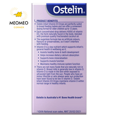 Ostelin vitamin D3 Drops dạng giọt cho bé của Úc