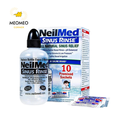 Bộ vệ sinh mũi rửa mũi NeilMed Sinus Rinse Kids Starter Kit cho trẻ em từ 4 -10 tuổi và người lớn