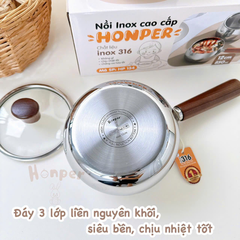 Nồi quánh inox 316 cao cấp Honper