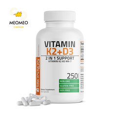 Vitamin K2 + D3 Bronson 250 viên của Mỹ
