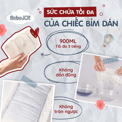 Tã Bỉm BebeJoy Hàn Quốc dán/ Quần NB50 S42 M40 M38 L36 XL34 XXL32 Chính hãng thấm hút cực nhanh, chống tràn,siêu mềm mịn