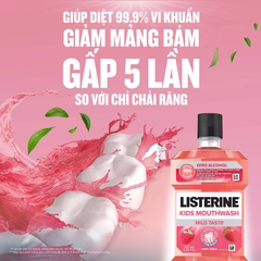 Nước Súc Miệng LISTERINE® Kids Berry Shield Cho Bé 250ml