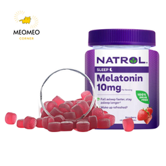 Kẹo ngủ Natrol Melatonin 10mg Mỹ Kẹo dẻo Natrol Gummies 90 viên