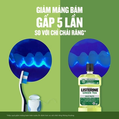 Nước Súc Miệng Diệt Khuẩn LISTERINE® GREEN TEA ZERO ALCOHOL