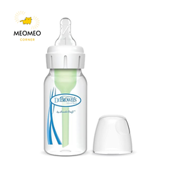 Bình sữa Dr. Brown cổ hẹp 120ml/250ml [Tuỳ Chọn Núm]