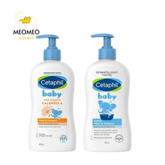 Sữa tắm gội toàn thân dịu nhẹ & hoa cúc Cetaphil Baby 400ml