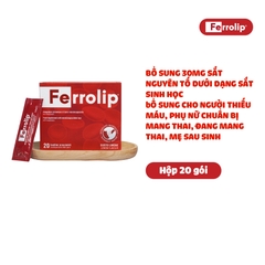 Sắt Ferrolip cho mẹ bầu và người thiếu máu