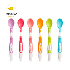 [Tách set] Thìa / Muỗng siêu mềm / báo nóng Munchkin cho bé