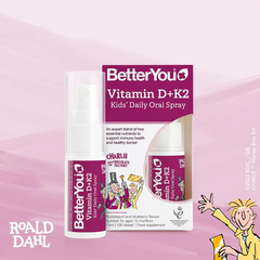 Xịt Vitamin D3 & K2 Dạng Xịt Better You D3K2 dành cho bé từ 1 tuổi của Anh Quốc 15ml