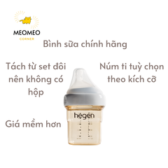 Bình sữa Hegen PPSU 150ml / 240ml / 330ml [THAY NÚM]