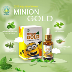 Dầu húng chanh lên men Dr Maya Minion Gold hỗ trợ sốt, ho hen,cảm cúm Minion Gold 30ml