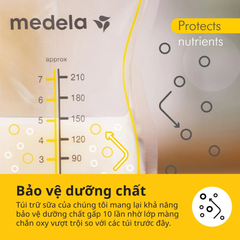 Túi trữ sữa Medela Easy Pour loại 210ml - Không rỏ rỉ - An toàn - Tiện lợi