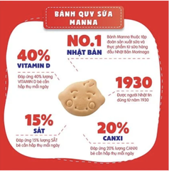 Bánh ăn dặm Manna Morinaga cho bé từ 9 tháng tuổi